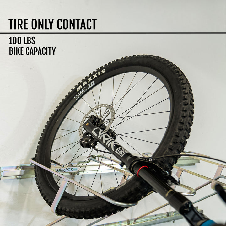 Tilt & Pivot Garage Bike Rack
