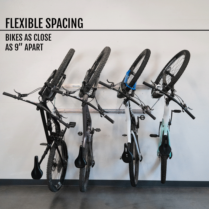 Tilt & Pivot Garage Bike Rack