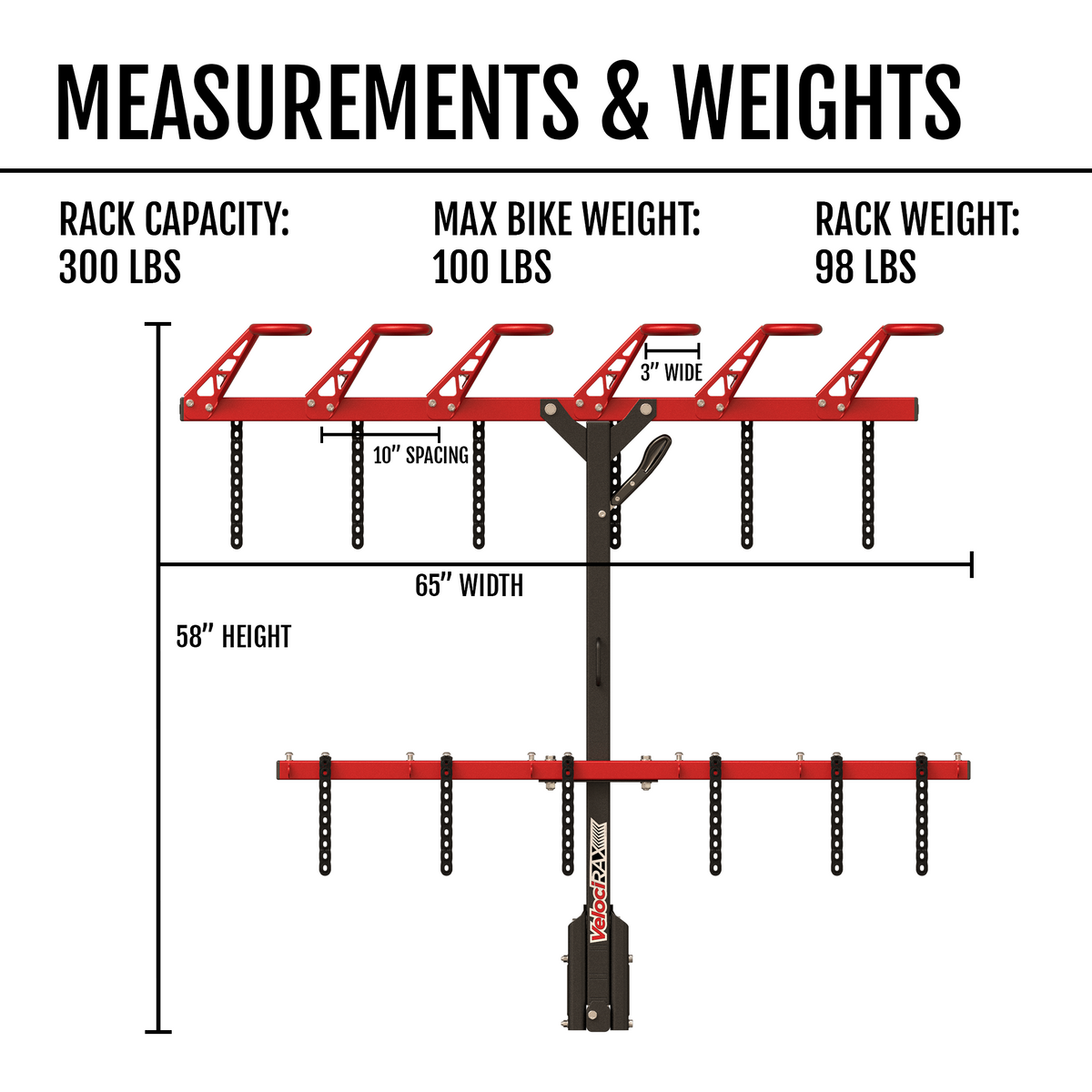 6 MAX Hitch Bike Rack – VelociRAX