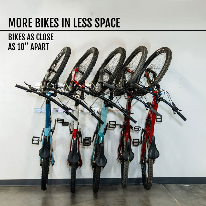 Tilt & Pivot Garage Bike Rack