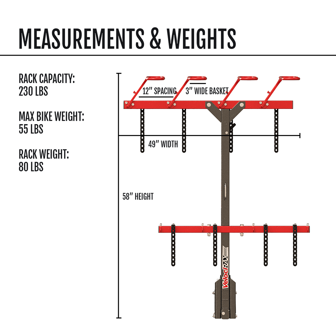 VelociRAX 412 4 Bike Hitch Rack