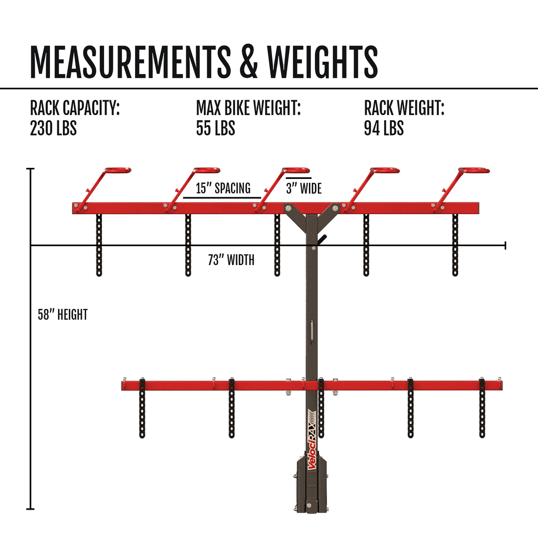 Bike rack hitch sizes hotsell