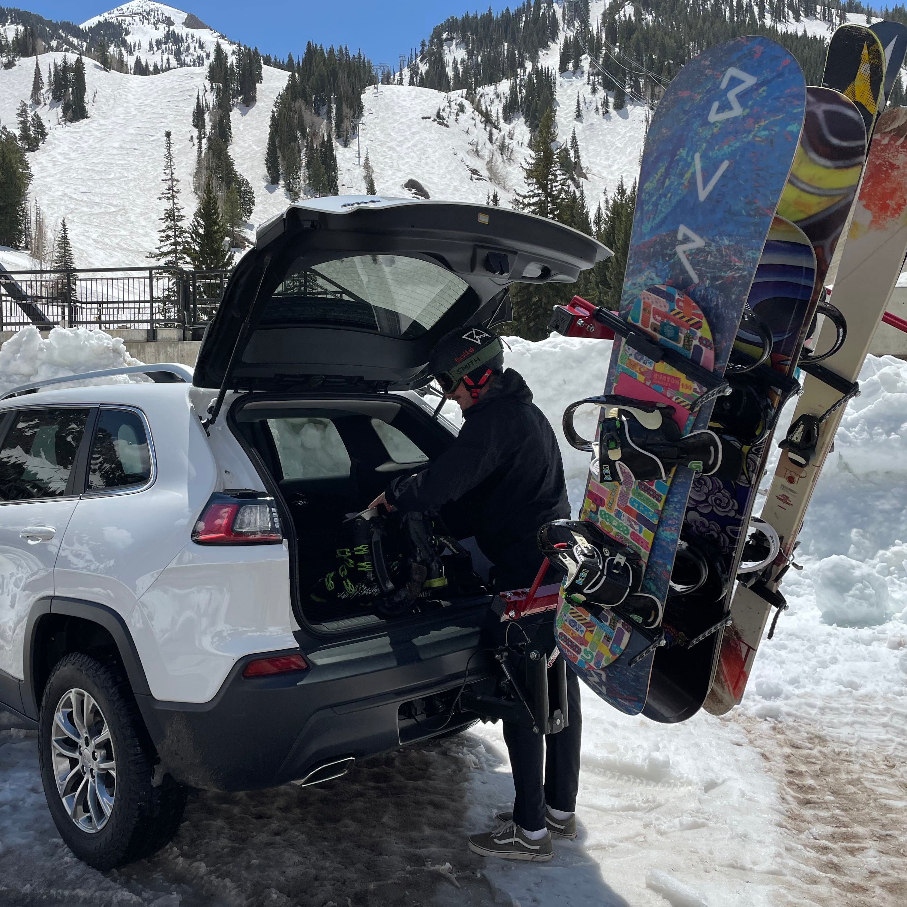 Bike snowboard sales rack combo