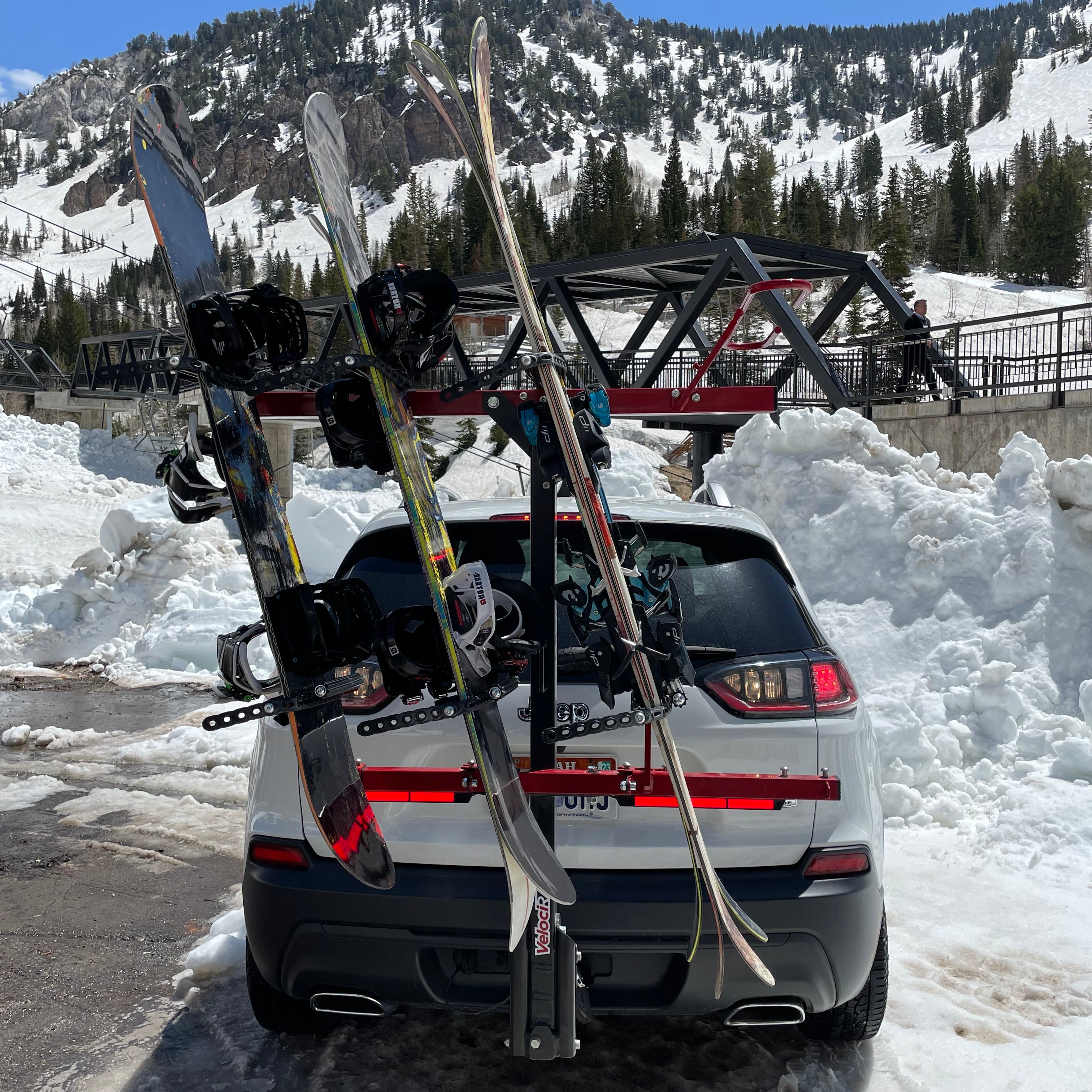 Bike snowboard sales rack combo