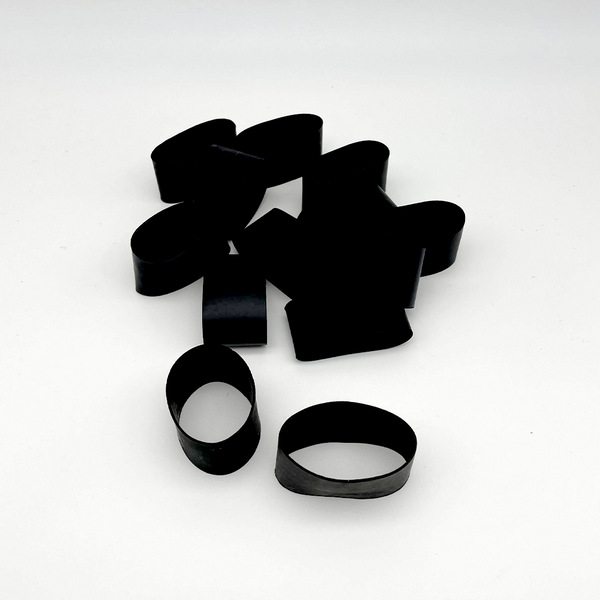 Small thick shop black rubber bands